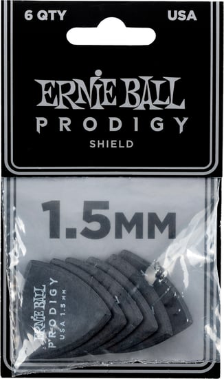 Ernie Ball 9331 Prodigy Shield Pick, 1.5mm, 6 Pack