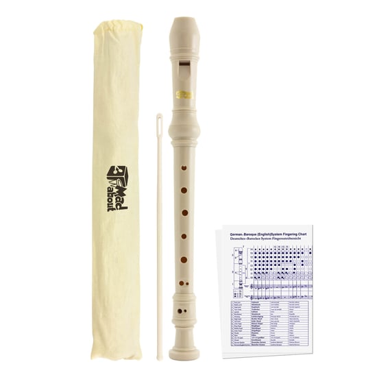 Mad About MA-REC Descant School Recorder, White