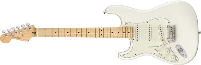 Player Stratocaster Left Hand Polar White Maple