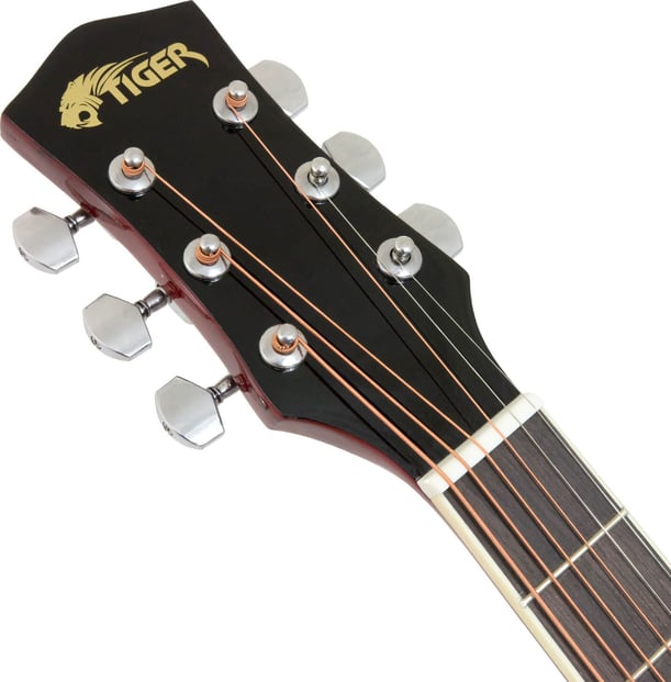 Tiger ACG1 Acoustic Guitar 3/4 Size Red 3
