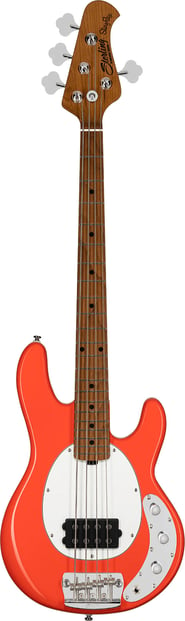 Sterling StringRay Short-Scale Bass Fiesta Red 2