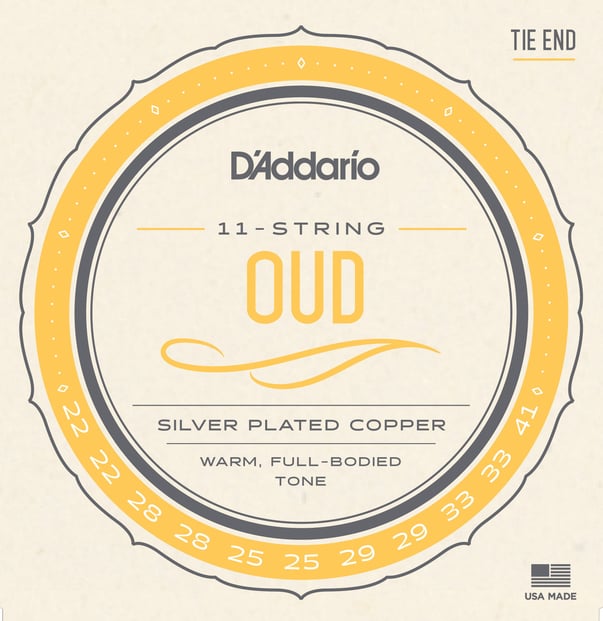 D'Addario EJ95 Silver-Plated Copper 11 String Oud