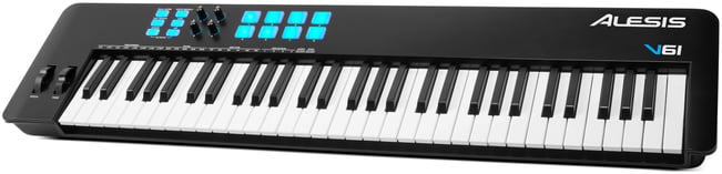 Alesis V61 MIDI Keyboard Controller, Right Tilt