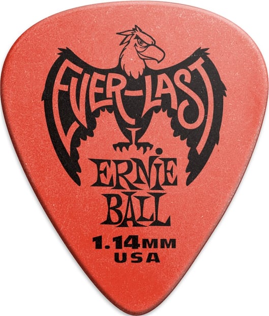 Ernie Ball Everlast 1.14mm Red Pick