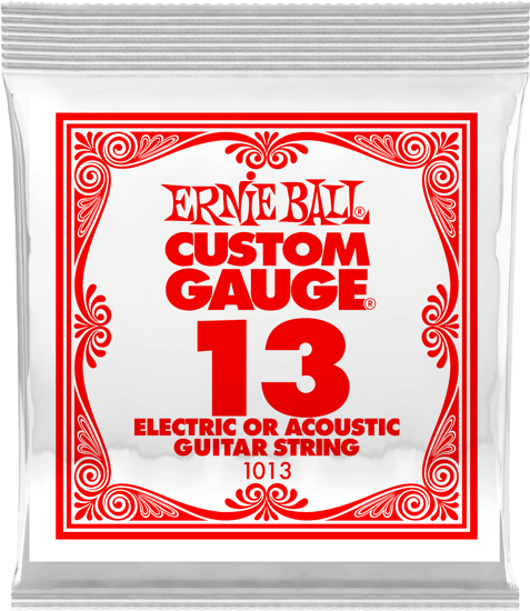Ernie Ball 1013 Plain Steel Electric Single String, 13