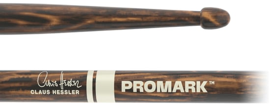 ProMark Hickory Claus Hessler ActiveGrip FireGrain Wood Tip Signature Drumsticks