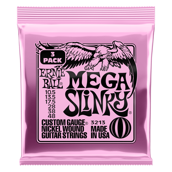 Ernie Ball 3213 Mega Slinky, 10.5-48, 3 Pack