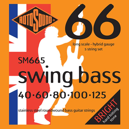 Rotosound SM665 Swing Bass 66, Long Scale, Hybrid, 5-String, 40-125