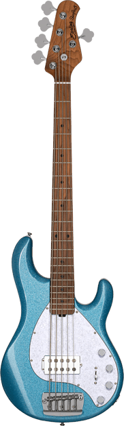 Sterling RAY35 StingRay5 Bass Blue Sparkle 2