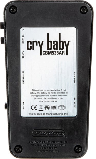Dunlop CBM535AR Cry Baby Wah Pedal 6