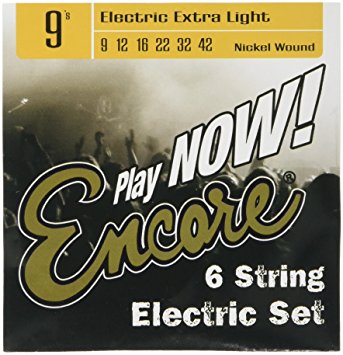 Encore EES9 Nickel Wound Electric, Extra Light, 9-42