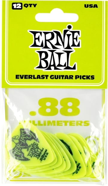 Ernie Ball Everlast .88mm Green 12 Pack Front