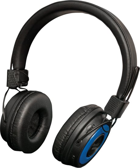 SoundLAB A083A Wireless Bluetooth On Ear Headphones, Blue