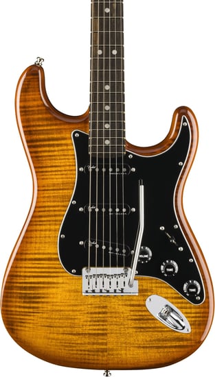 Fender Limited Edition American Ultra Stratocaster, Ebony Fingerboard, Tiger Eye
