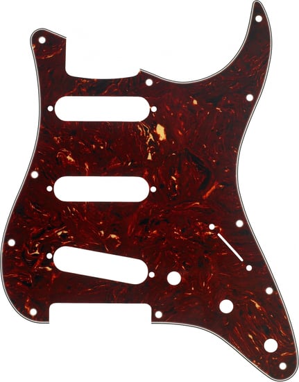 Fender Standard Strat Single Coil Pickguard (4-Ply, Tortoise Shell)