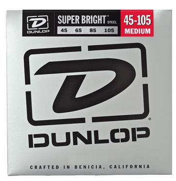 Dunlop DBSBS Super Bright Steel Bass, Medium, 45-105