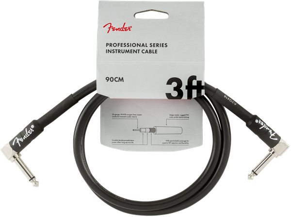 Fender Professional Patch Cable 90cm/3ft Black
