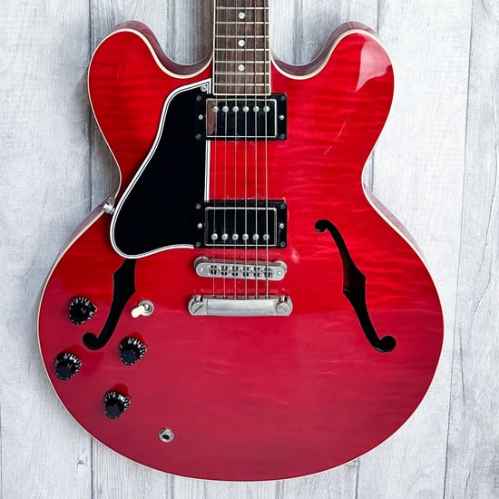 Gibson Memphis ES-335, 2013 Cherry Figured Top Left Hand, Second-Hand