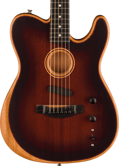 Fender American Acoustasonic Telecaster All-Mahogany, Bourbon Burst