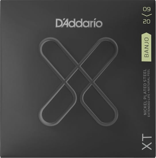 D'Addario XTJ0920 XT Nickel Plated Steel Banjo, Light, 9-20
