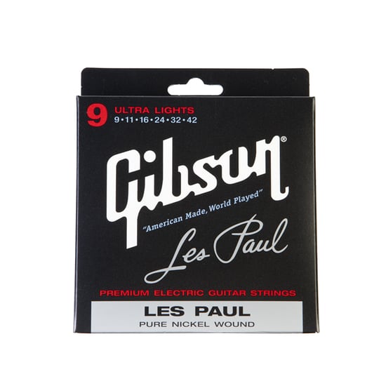 Gibson Gear Les Paul Premium Nickel Wound Electric, Ultra Light, 9-42