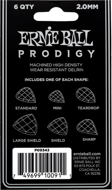 Ernie Ball Prodigy Teardrop 1.5mm Pick 2