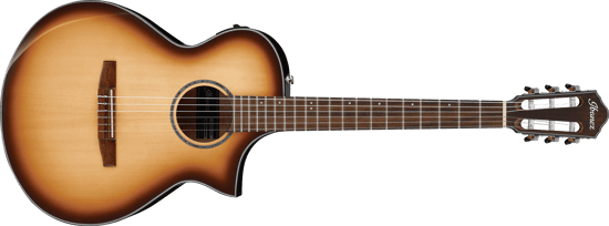 Ibanez AEWC300N Thin Body Electro Acoustic, Natural Browned Burst