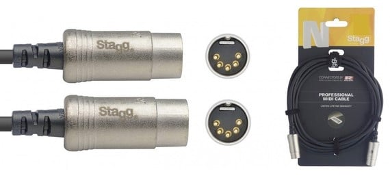 stagg nmd midi cable 10m