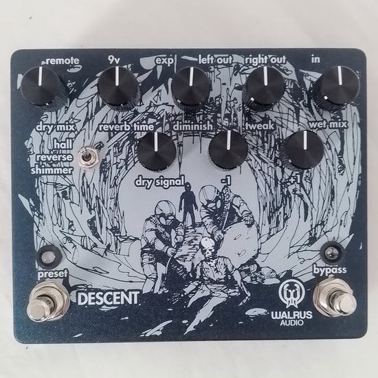 Walrus Audio Descent Reverb Octave Machine Pedal, Nearly New