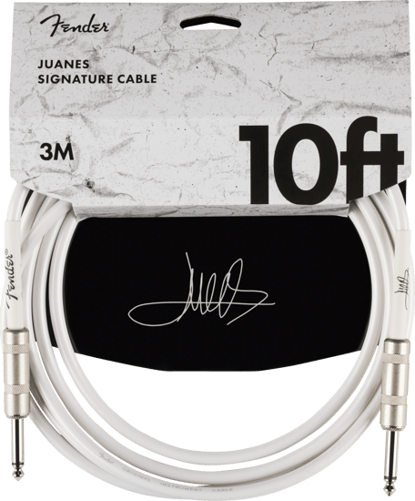 Fender Juanes 10' Instrument Cable, Luna White