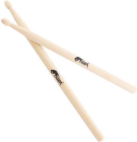 Tiger TDA28-WD, Junior Drumsticks, Natural