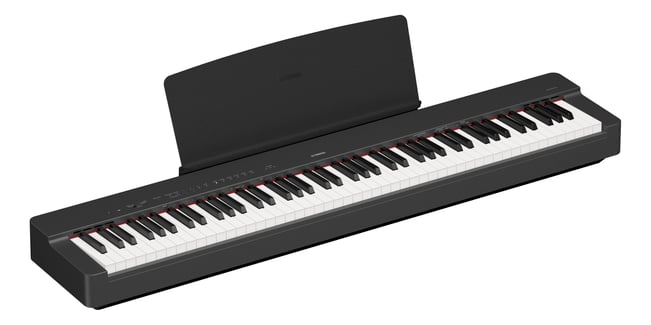 Yamaha P-225 Digital Piano BK Tilt w/ Stand