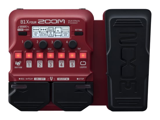 Zoom B1X Four Bass Multi-Effects Pedal 