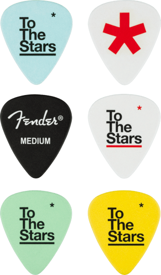 Fender Tom DeLonge 351 Celluloid Picks, 6 Pack
