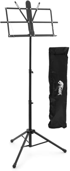 Tiger MUS56-PRO  Easy Folding Stand with Bag, Black
