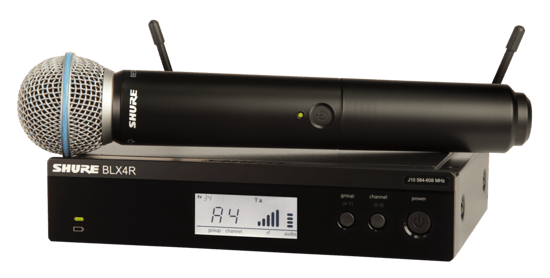 Shure BLX24RUK/B58 Rack Mount Handheld Wireless Microphone System