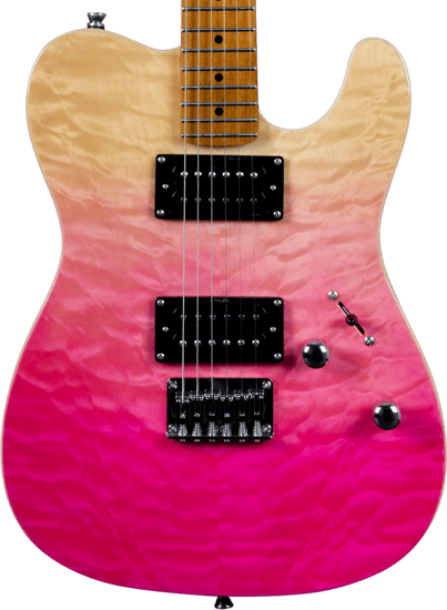 JET Guitars JT-450, Quilted Top, Pink