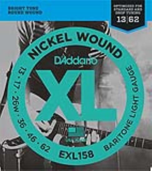 D'Addario EXL158 Nickel Baritone, Light, 13-62