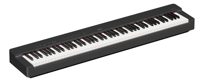 Yamaha P-225 Digital Piano Black Left Tilt