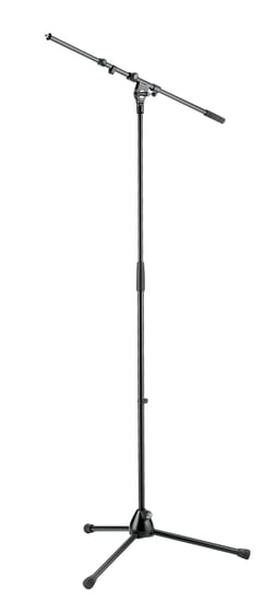 K&M 210/9 Telescopic Microphone Boom Stand, Black