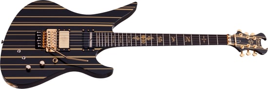 Schecter Synyster Gates Custom S, Sustainiac, Black/Gold