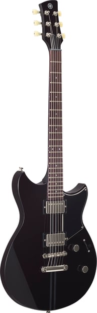 Yamaha RSE20 Revstar Black Guitar Angle