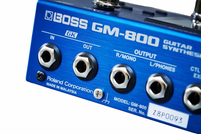 Boss GM-800 Guitar Synth Pedal Connections