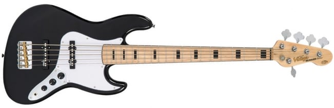 VJ75MBK 5 String Bass, Gloss Black