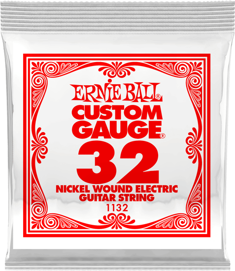 Ernie Ball 1132 Nickel Wound Electric Single String, 32