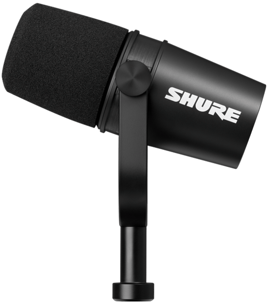 Shure MV7X_Podcast_Microphone_Left_Standing