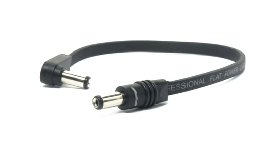 EBS DC1-18 90/0 One-to-One Flat Power Angled to Straight Cable, 18cm