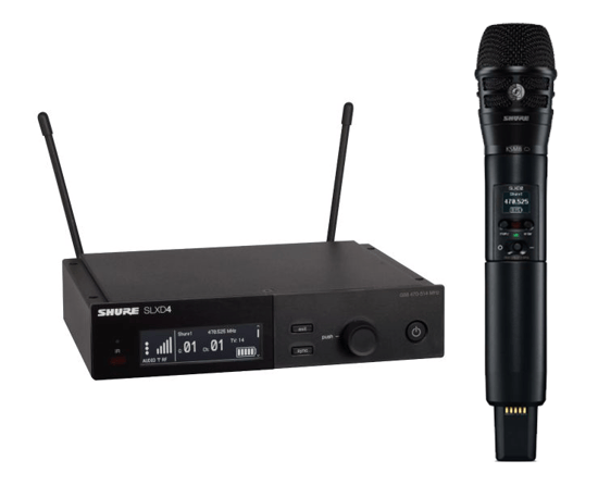 Shure SLXD24/K8B Digital Handheld Wireless Vocal System with KSM8 Microphone