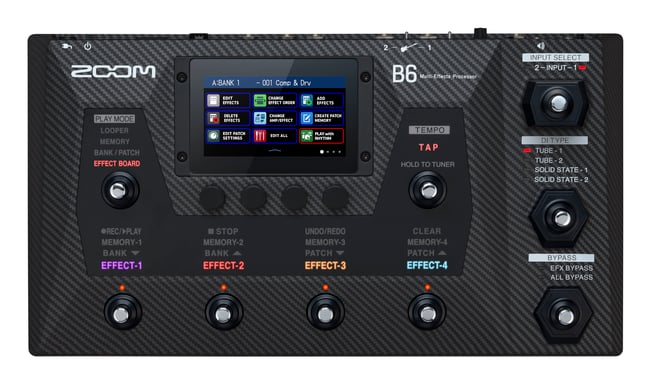 Zoom B6 Bass Processor Top
