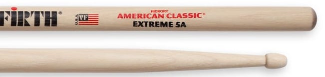 Extreme 5A Wood Tip Drumsticks